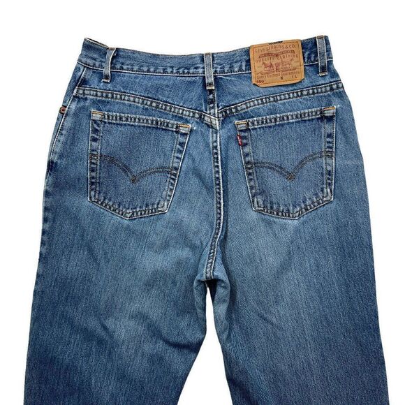 Levi's 550 Jeans Women's Size 14 Blue Relaxed Fit Tapered Leg Casual Denim - Picture 6 of 13